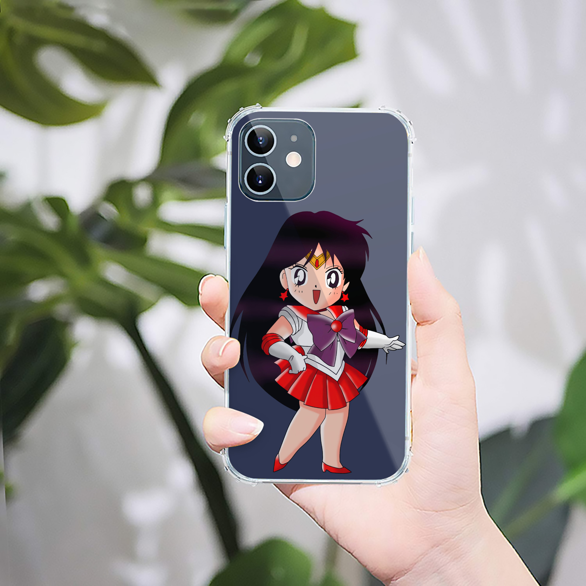 （画像用） 美少女戦士セーラームーン 火野レイ ひの レイ Sailor Moon Hino Rei （セーラーマーズ,Sailor Mars） 【iPhone 12シリーズ対応】透明スマホケース（クリアソフトケース）